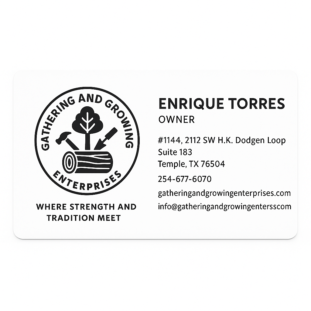 business card for enrique torres